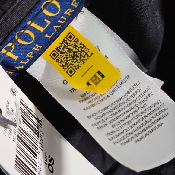 Polo Ralph Lauren Pony Logo Dad Hat Cap Black Red Masked Wolf Edition Cotton - Picture 12 of 12